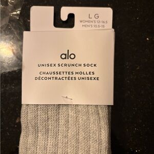 ALO Yoga Unisex Scrunch Sock - Light Gray